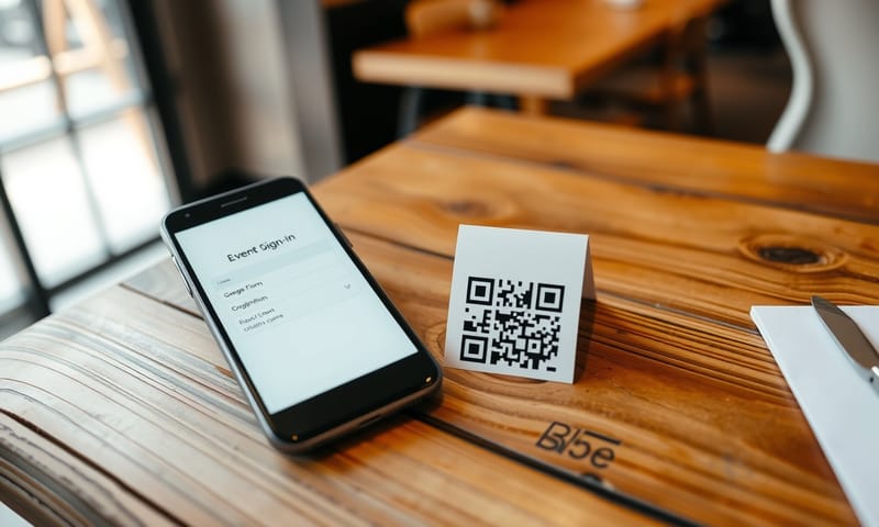 把表單連結轉成 QR Code，方便現場掃描