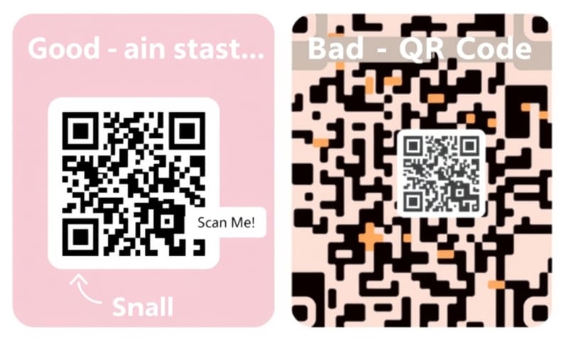 QR Code 設計好壞對照：一個小細節可能影響幾十趴的掃描率