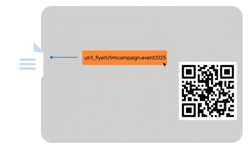在產生 QR Code 前，先為網址加上 UTM 參數，就能追蹤來源。