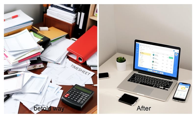 導入合適系統前後的桌面變化