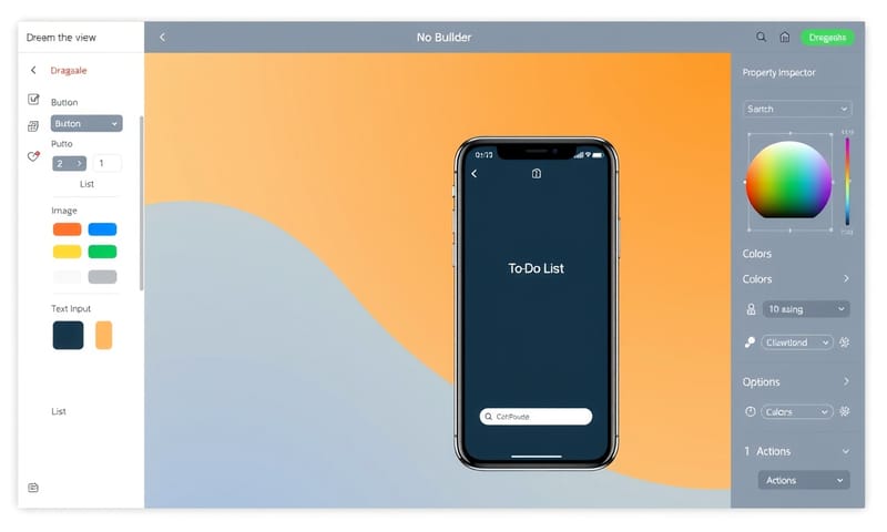 No-Code 平台操作示意