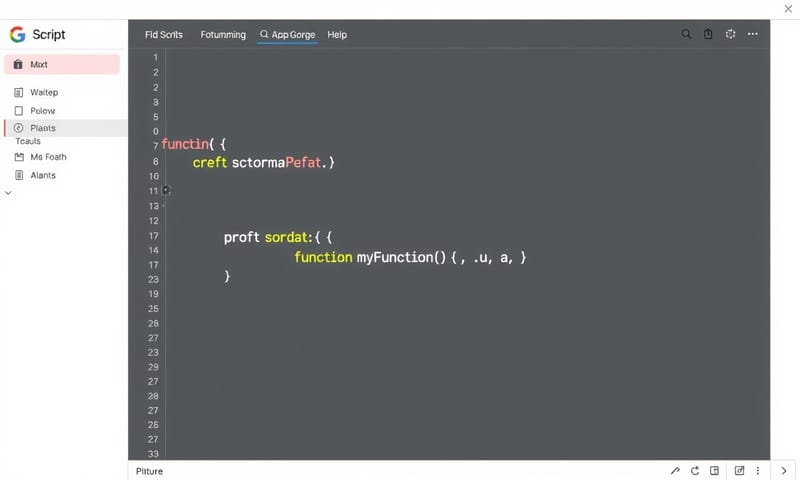 Apps Script 編輯器介面，其實沒想像中可怕