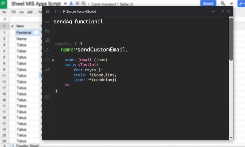 Apps Script 的編輯器介面，其實很簡潔