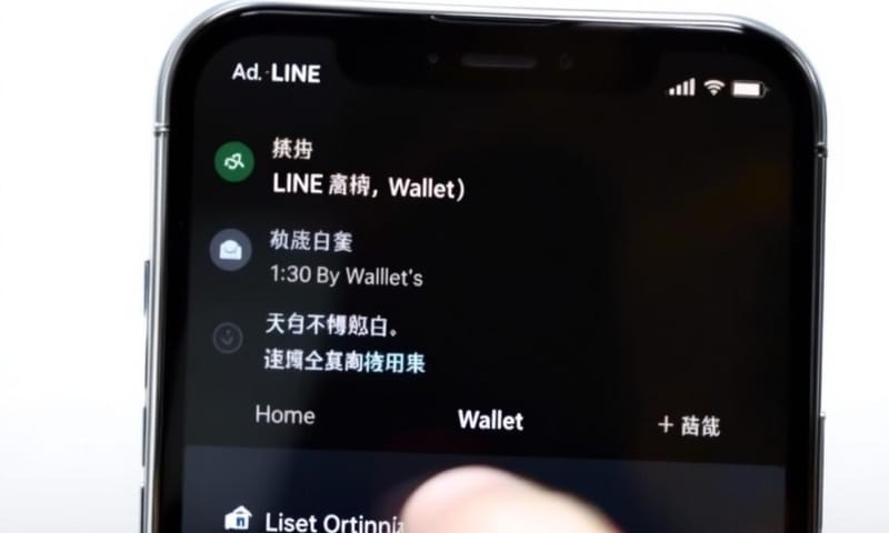 第一步：從 LINE 主頁進到「錢包」