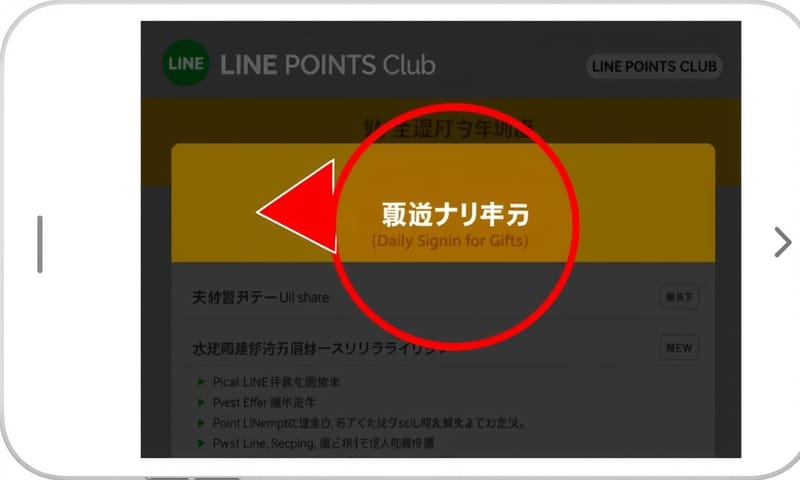 第二步：在 LINE POINTS 俱樂部裡找到簽到活動
