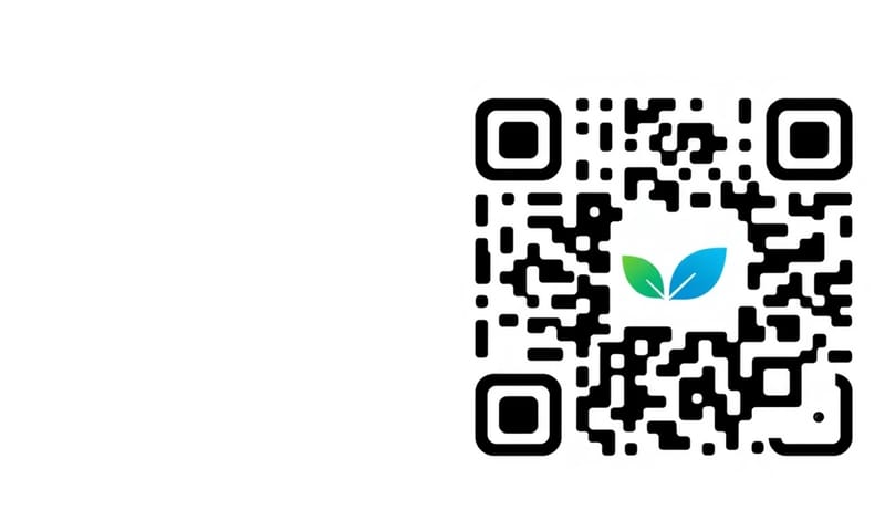 標準黑白QR Code與客製化彩色QR Code的視覺對比
