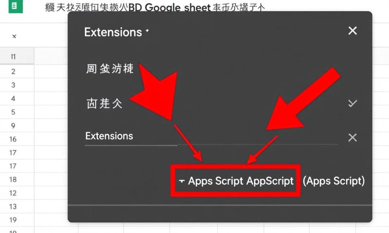 從 Google 試算表打開 Apps Script 編輯器