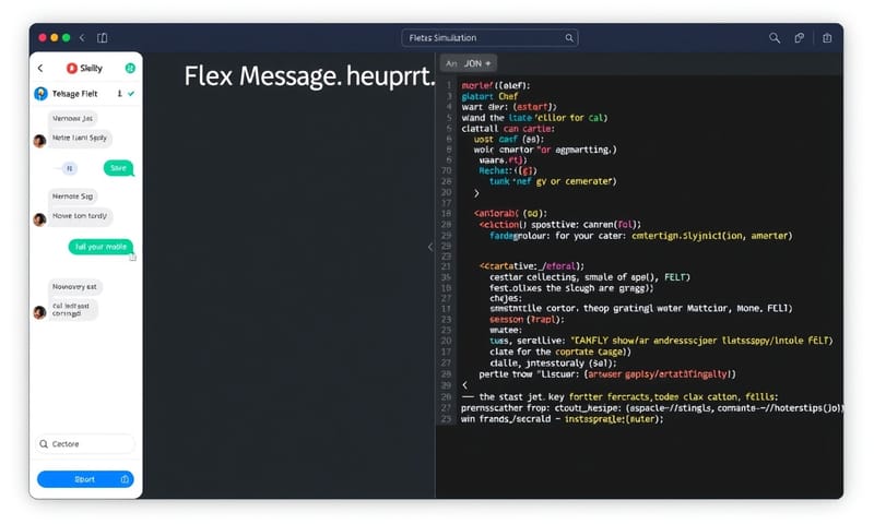 Flex Message Simulator 操作介面示意