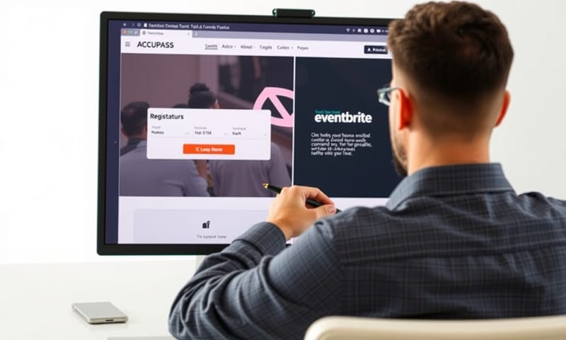 一個活動主辦者在比較不同報名平台的介面