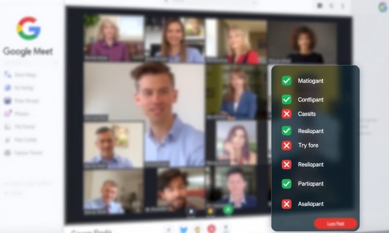 通常裝好之後，點開與會者列表，就會看到點名功能的介面出現了。