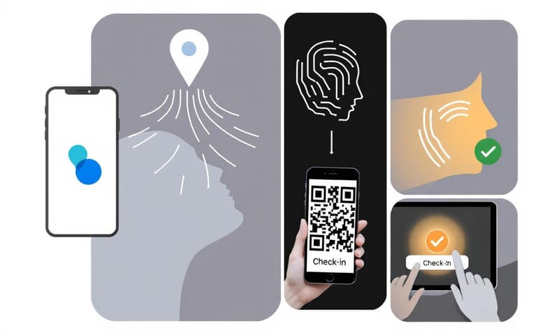 多種數位點名方式的概念示意圖