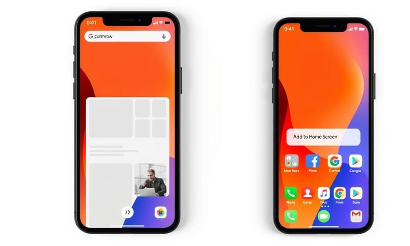 PWA 讓網站能像 App 一樣，被「安裝」到手機主畫面上。