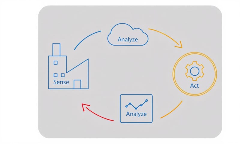 AIoT 運作流程示意圖