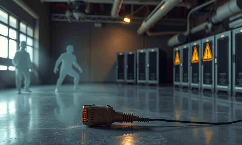 一個代表「IoT 專案失敗」的抽象畫面