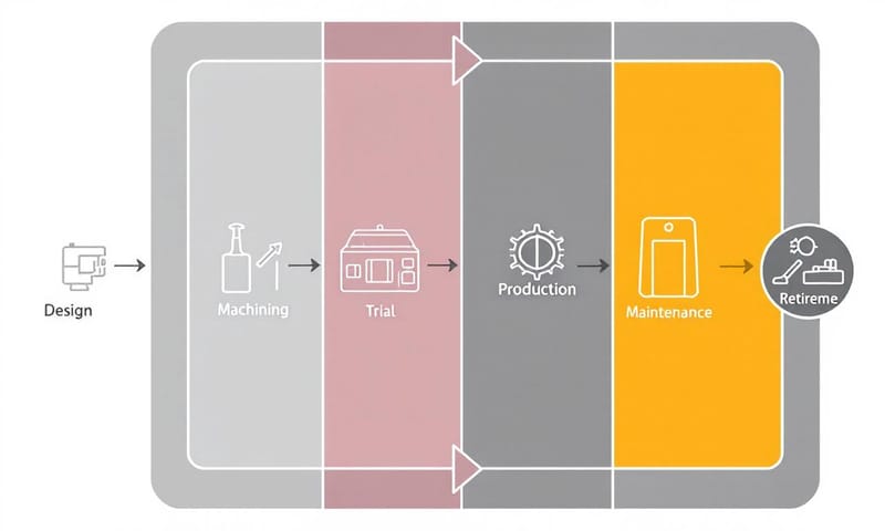 模具生命週期流程示意圖