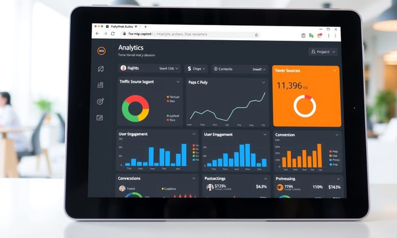 網站上線後，透過數據分析來優化，就像開車時看著儀表板調整方向。