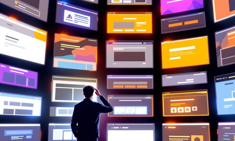 挑選網頁設計公司時，面對眾多選擇的迷惘感