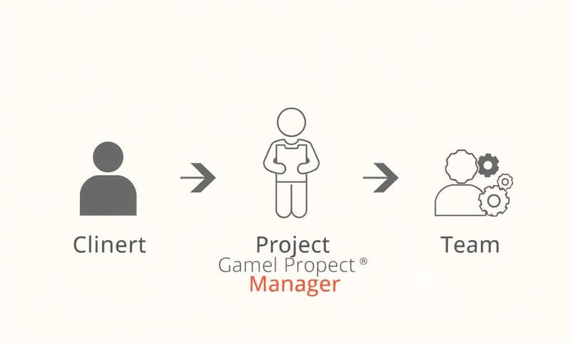 專案經理在客戶與開發團隊間扮演著關鍵的溝通橋樑