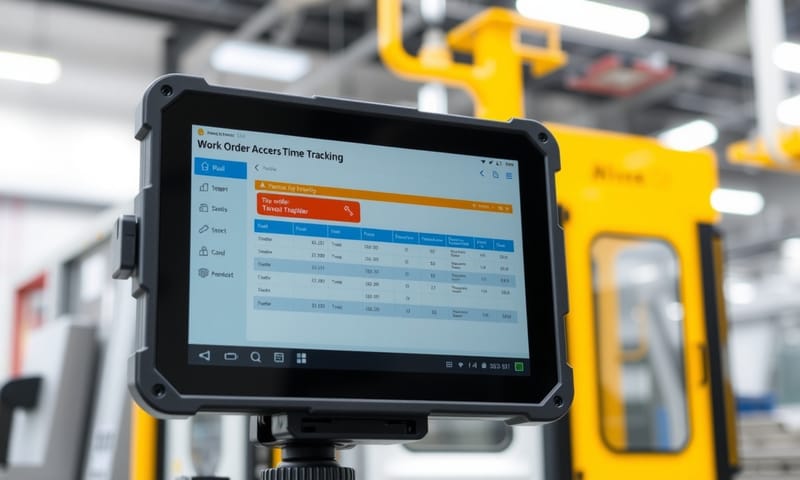 現場工作站的報工介面