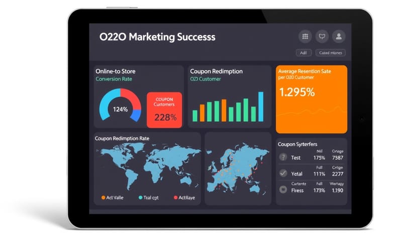 O2O策略成功後的顧客數據儀表板