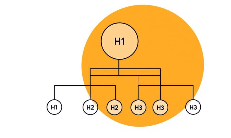 概念示意：清晰的內容結構有助於使用者和搜尋引擎理解。