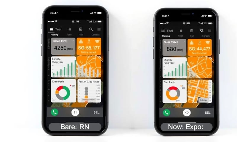 成果對照：無論是過去用 Bare RN 還是現在用 Expo，都能打造出功能複雜且精美的應用程式。