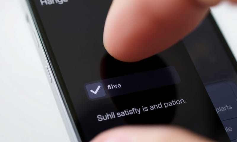 一個設計精良的確認按鈕，在點擊後給予使用者正向的視覺與體感回饋。