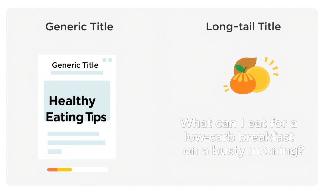 文章標題的差異：通用 vs. 長尾