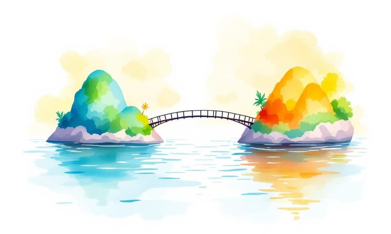 流程示意圖：一個好的 Guest Post 服務，就像一座橋樑，協助你連結到對的社群。