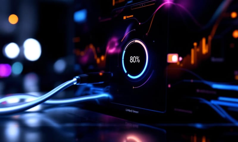 AlDente 設定充電上限，保護電池健康的示意圖