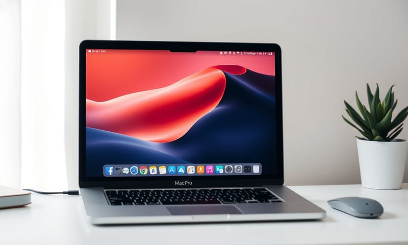 一個乾淨整潔、展現高效工作流程的桌面環境