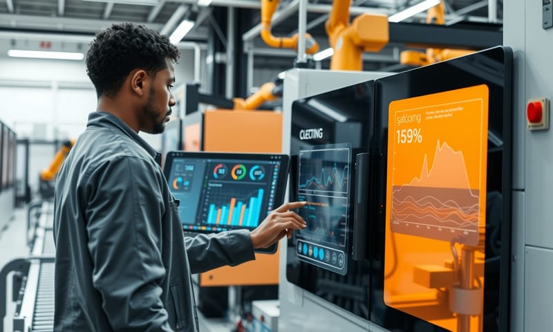 現代化智慧工廠的作業環境