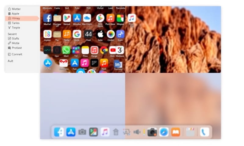 用 Vanilla 整理前後，狀態列的清爽對比