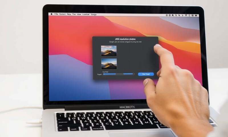 把圖片拖進 ImageOptim 進行壓縮的動作示意