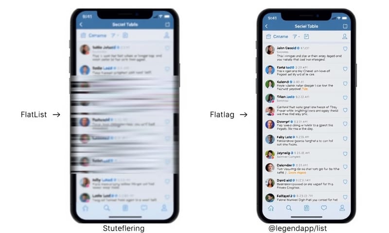 模擬 FlatList 與 @legendapp/list 的捲動差異