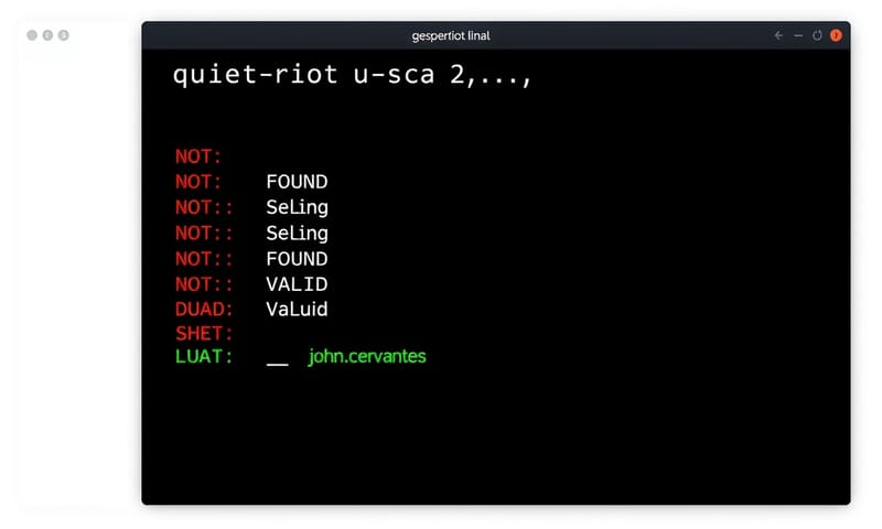 用 Quiet Riot 工具搭配字典檔掃描 IAM User