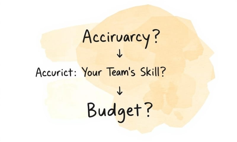 一個簡單的決策流程，幫助你思考需要什麼