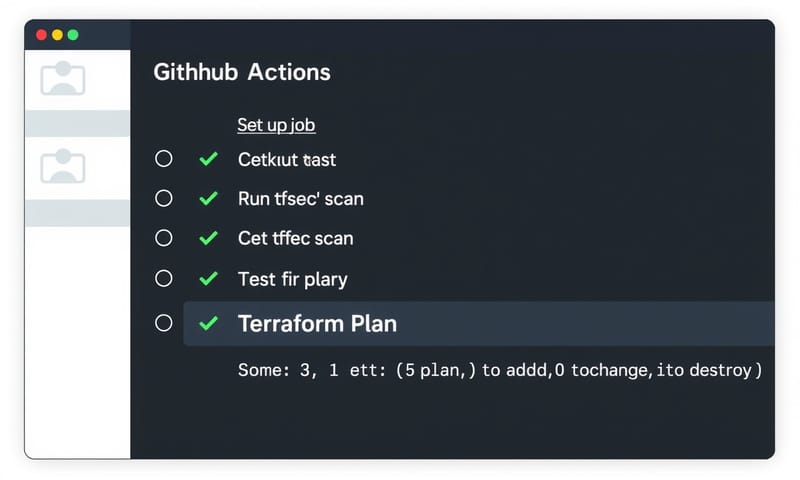 模擬 GitHub Actions 執行成功後的 Log 畫面