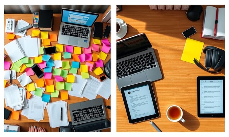 從混亂的桌面，到一個真正能讓你思考的空間。